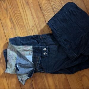 Wide leg trouser style jean